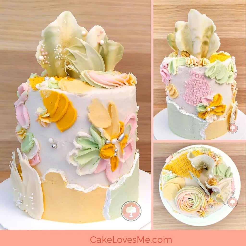 Crafty Cakes | Exeter | UK - Golden Wedding Anniversary Cake with Edible  Plaque