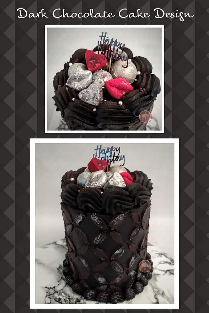 Rich Dark Chocolate Cake Design - CakeLovesMe - Birthday Cakes, Cake Trends, For Men, Piping for Cakes - dark chocolate cake design -