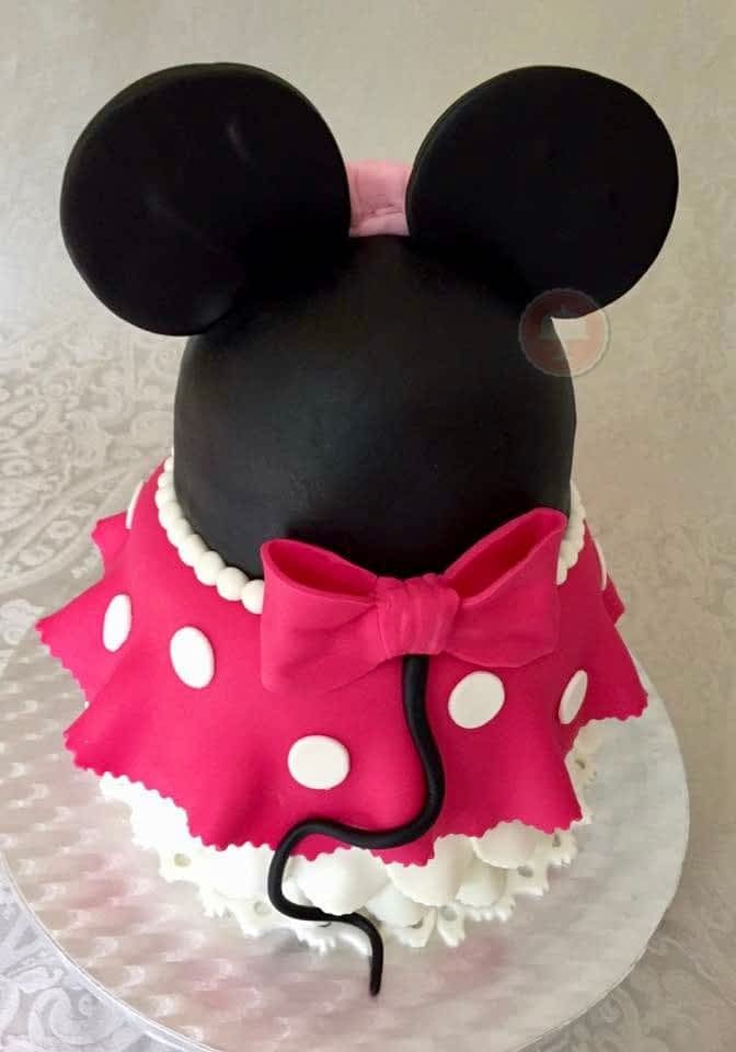 minnie mouse cake ideas back side fun cake