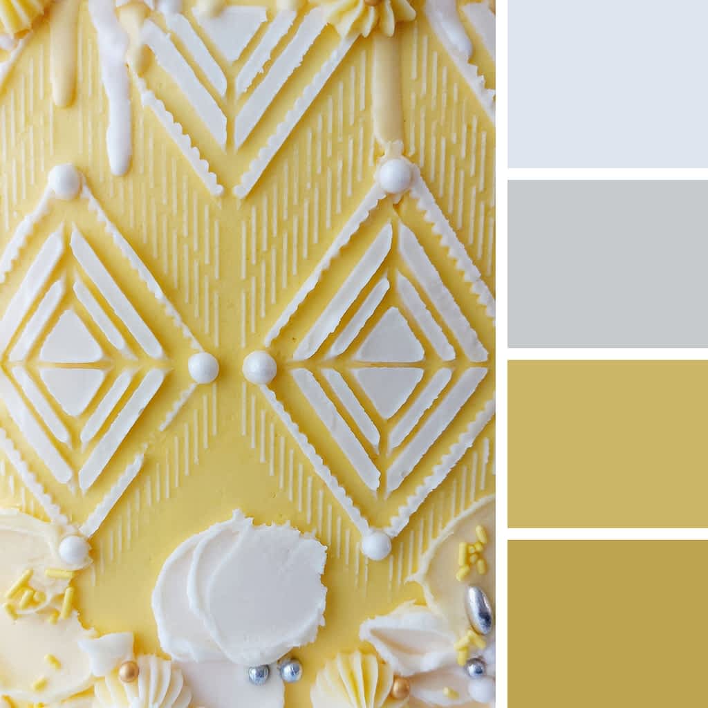 Exquisite Buttercream Stencil Cake Design CakeLovesMe