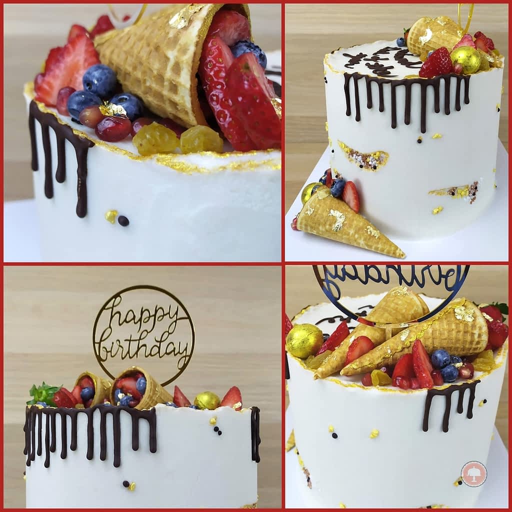 Elegant Celebration Cake with Fresh Fruit Cake Toppers - CakeLovesMe - Recipes - new york style cheesecake recipe - Recipes