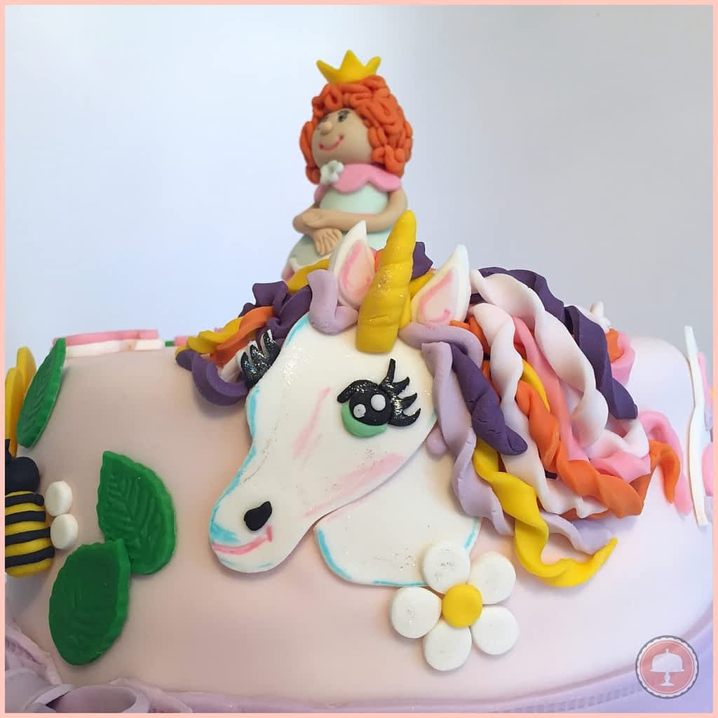#1 Adorable Princess Unicorn Cake - CakeLovesMe - Cake Baking Tips and Tricks, Cake Trends, Special Occasion Cakes - mini cake ideas -