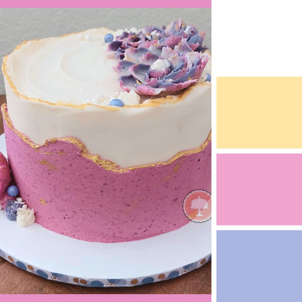 Exquisite Blueberry Fault Line Cake Design - CakeLovesMe - Special Occasion Cakes - mini cake ideas - Special Occasion Cakes