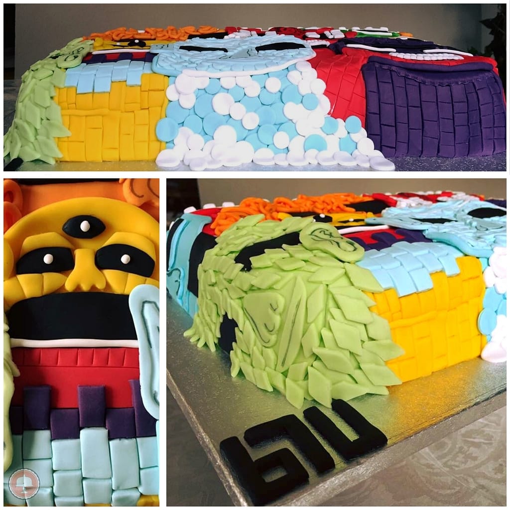 Colorful Graffiti Cake -Street Art-BLU-Wall Mural 10 Colorful Graffiti Cake -Street Art-BLU-Wall Mural - CakeLovesMe - New Cake Designs!, Birthday Cakes, Fondant Cakes - graffiti cake -