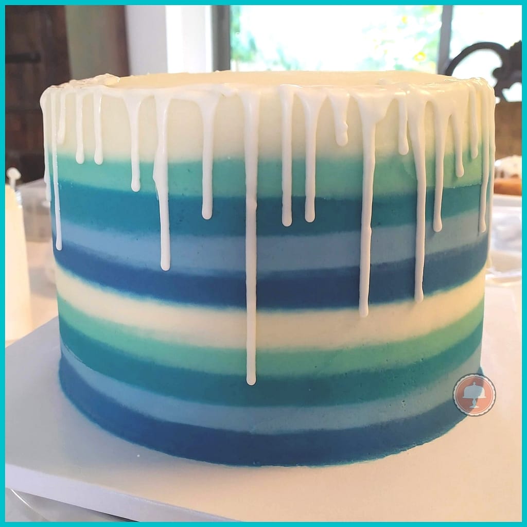 Jubilant Candy Striped Drip Cake - its a Cake Lover Keeper! 7 Jubilant Candy Striped Drip Cake - its a Cake Lover Keeper! - CakeLovesMe - Birthday Cakes, Cake Trends, Piping for Cakes - candy striped drip cake -