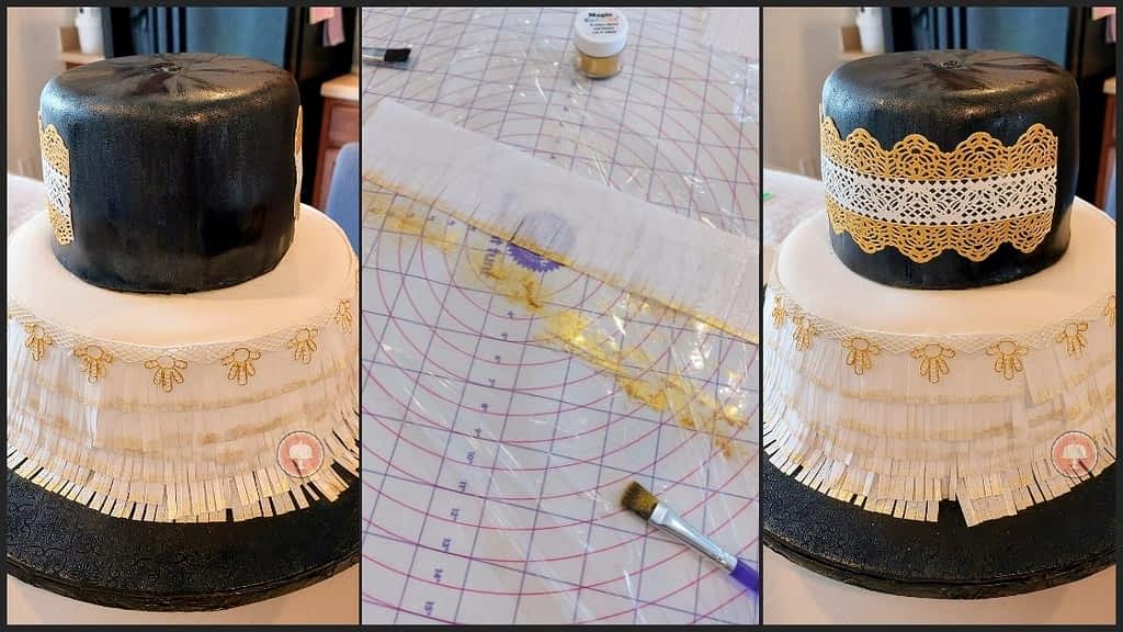Great Gatsby Cake from Roaring 20's: How To Guide - CakeLovesMe - New Cake Designs!, Cake Trends, Piping for Cakes, Special Occasion Cakes - fault line cake design -