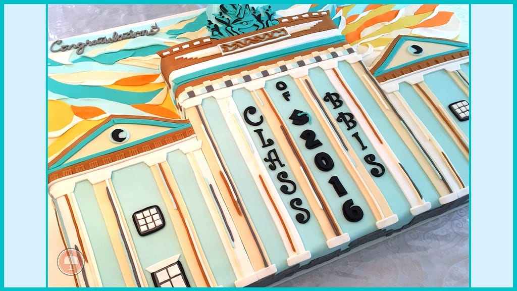 graduation cake fondant brandenburg gate germany