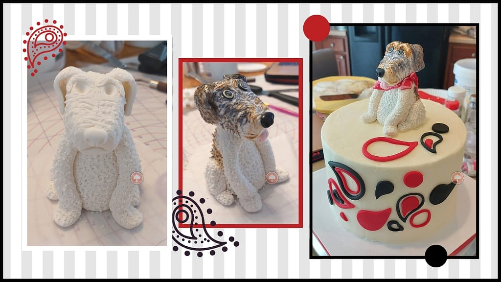Friendly Dog Themed Birthday Cake: Creative How To Guide 17 dog themed birthday cake fondant cake topper paisley print