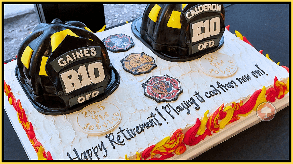 firemans retirement cake idea