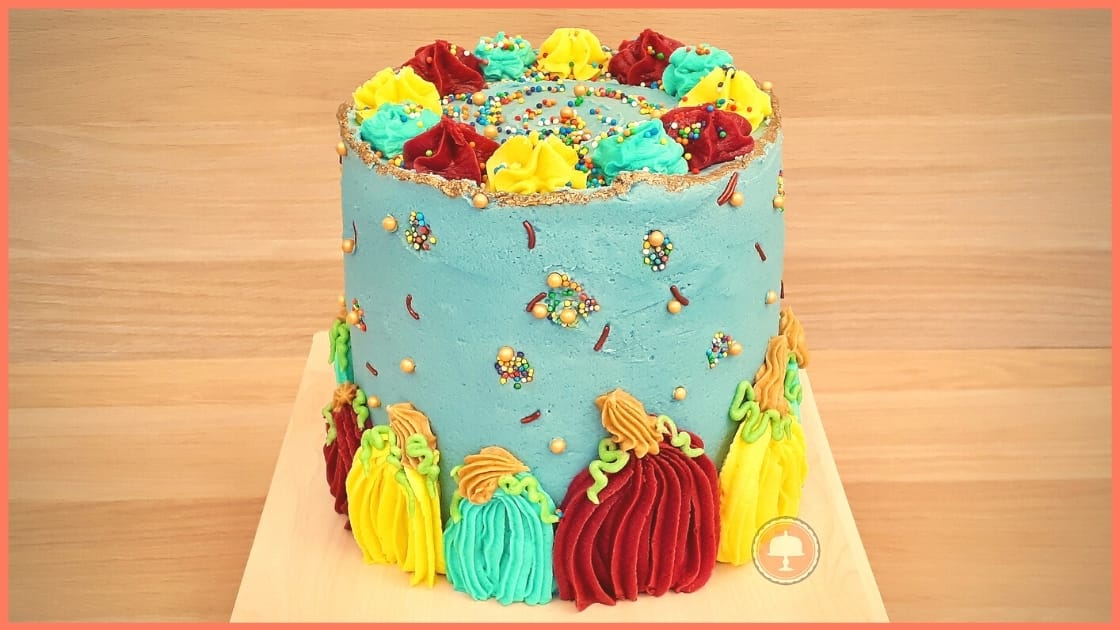 fall cake ideas, fall, cake, ideas, autumn, autumn cake ideas, harvest, pumpkins, sprinkles, piping, buttercream frosting