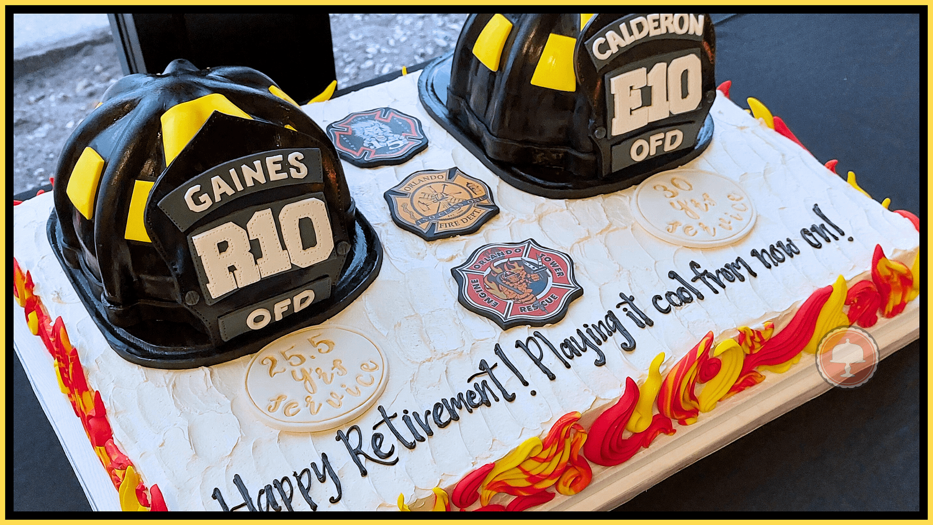 firemans retirement cake idea