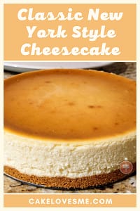 Classic New York Style Cheesecake Recipe - CakeLovesMe