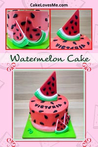 watermelon cake design