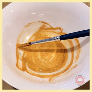 gold edible luster dust