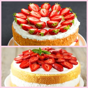 strawberry cake topping