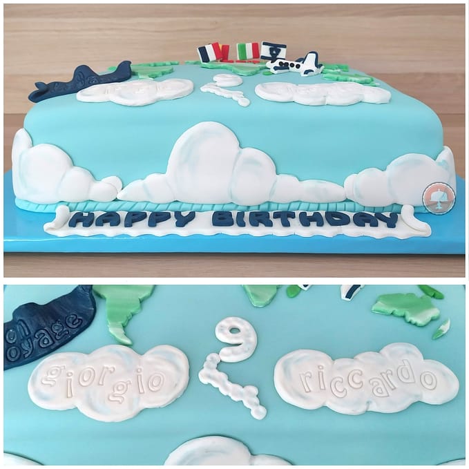 World Map Travel Cake - Birthday Cake Ideas 6 world map travel cake birthday cake ideas fully covered fondant cake toppers