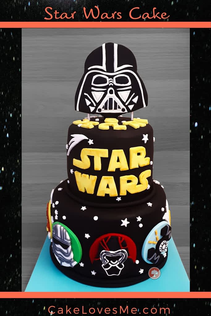 stars wars cake the force awakens fondant cake fondant cake toppers 
