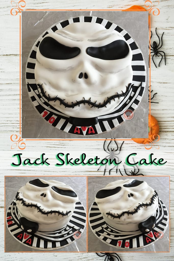 jack skeleton cake