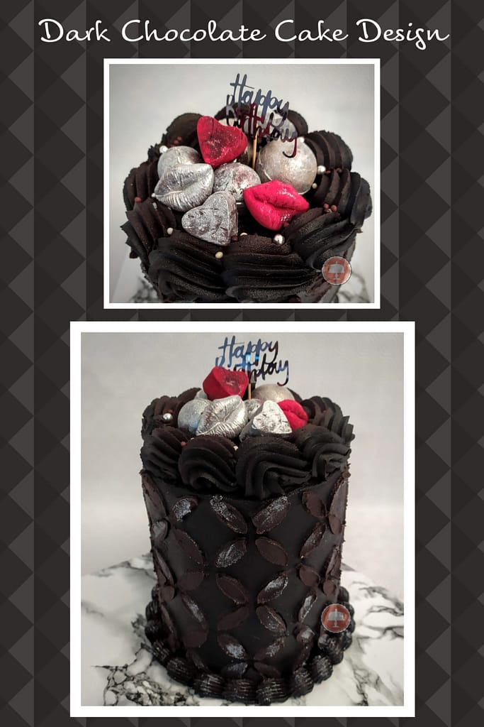 Rich Dark Chocolate Cake Design shown from multiple camera angles