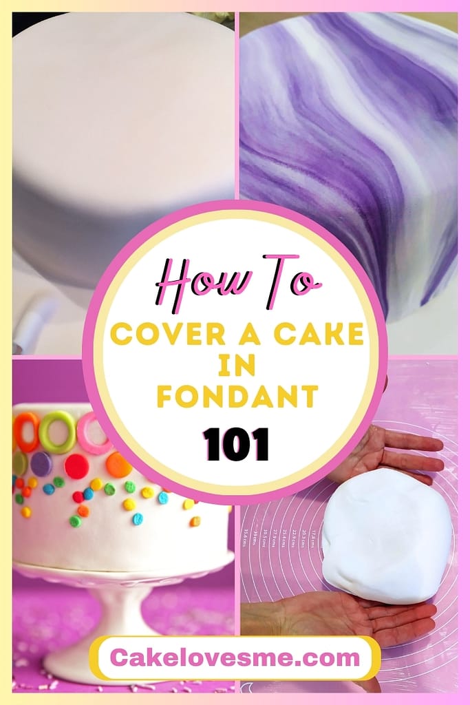 how to fully cover a cake with fondant 101