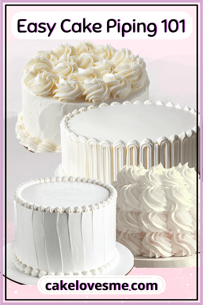 easy cake piping technique 101 cake decorating with buttercream frosting cake piping tips