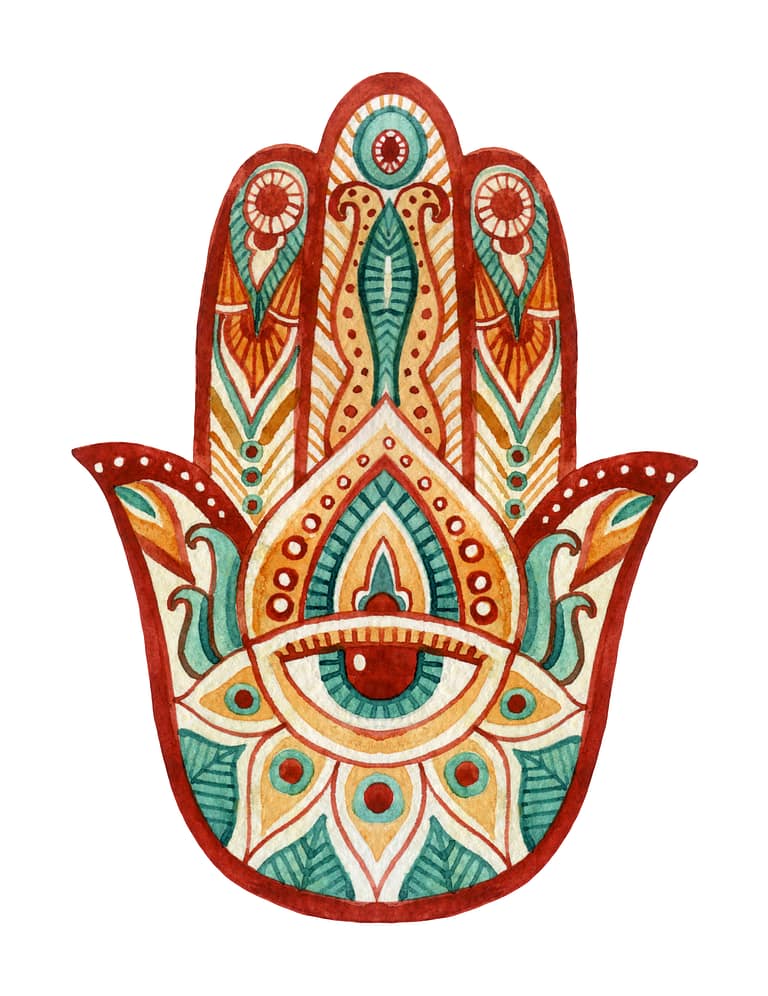 Delicious Hamsa Hand Cake - Shana Tovah - CakeLovesMe - New Cake Designs!, Cake Trends, Piping for Cakes, Special Occasion Cakes - hamsa hand cake - lemon | pointillism | pomegranate