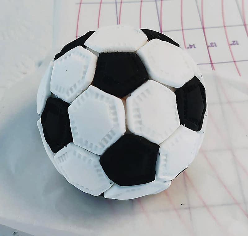 Fun Soccer Field Cake - Kid's Birthday Cake Idea 5 cake topper soccer ball fondant football