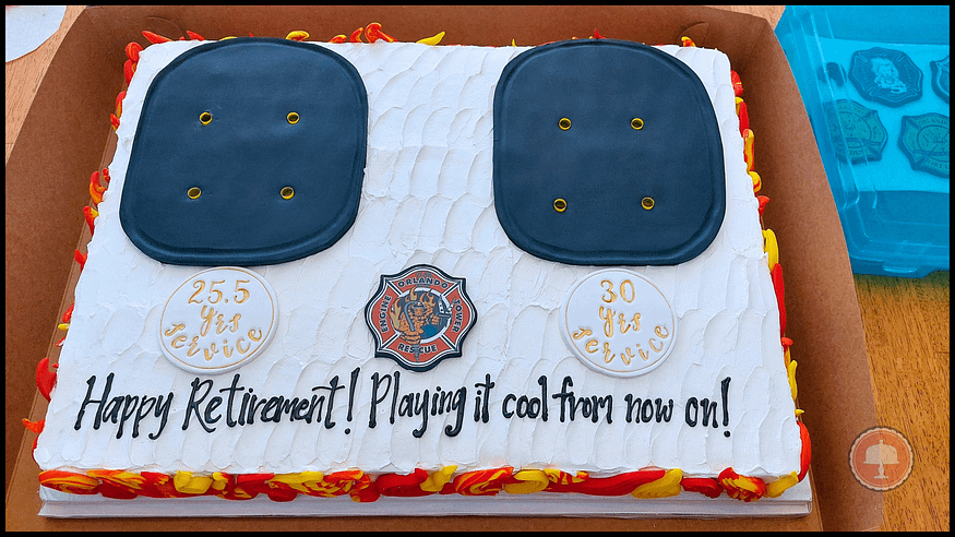 Fireman's Retirement Cake Idea - Featured 4 (1200 x 675 px) cake design layout firefighter retirement cake