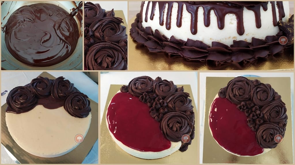 Heavenly Raspberry Chocolate Ganache Cheesecake - CakeLovesMe - New!, Cake Baking Tips and Tricks, Piping Technique - raspberry chocolate ganache cheesecake -