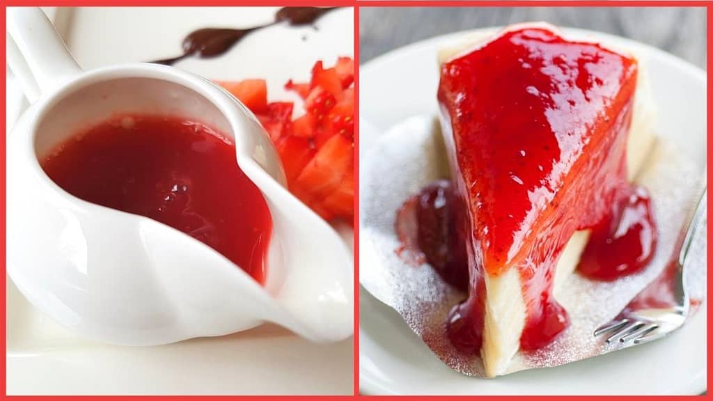 Easy Strawberry Glaze Recipe for Cheesecake - CakeLovesMe - New!, Recipes - raspberry cake filling -