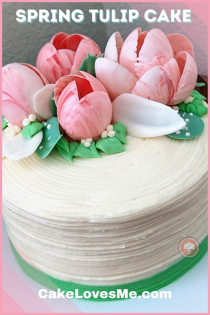 spring cake ideas chocolate tulip cake raspberry cake filling
