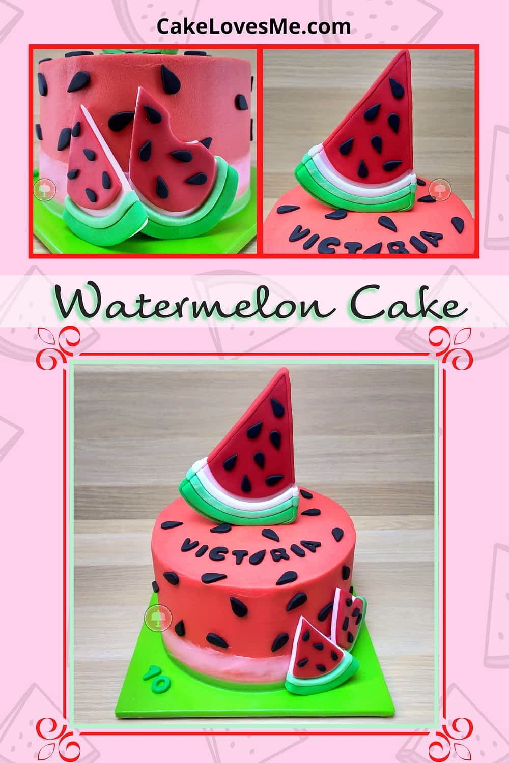 watermelon cake design