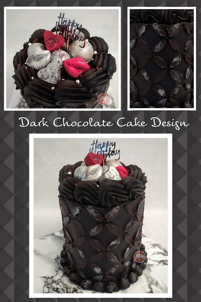 Rich Dark Chocolate Cake Design - CakeLovesMe - Cake - Birthday Cakes, Cake Trends, For Men, Piping Technique - dark chocolate cake design -