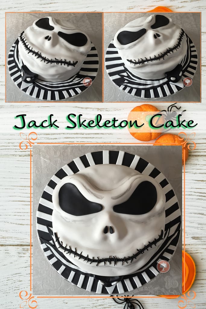 Jack Skellington Cake - Mischievous Nightmare Before Christmas Cake - CakeLovesMe - New!, Fondant Cakes, Halloween Cakes - jack skellington cake - scary | spooky