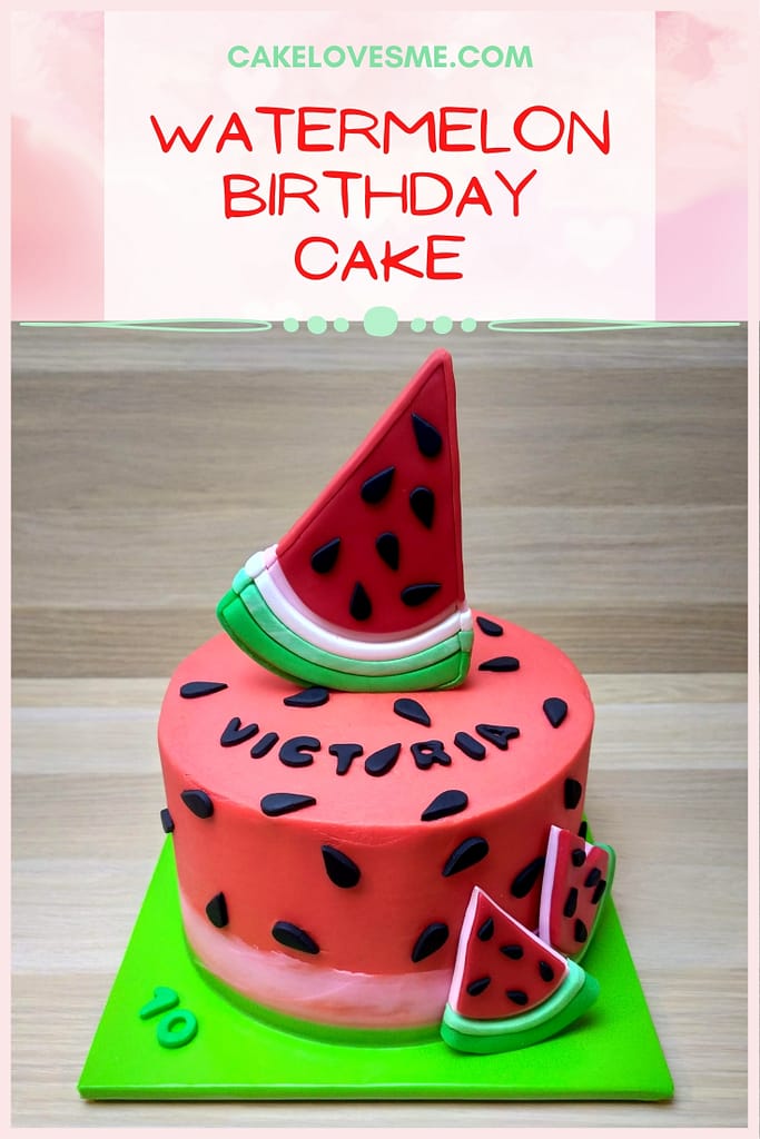 watermelon cake ideas watermelon birthday cake fondant cake toppers cake boards bright green pink red 